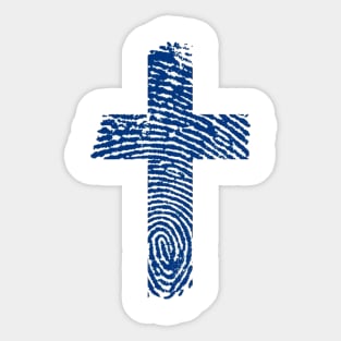 cross imprint Sticker